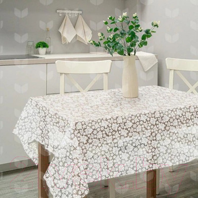 Скатерть Рыжий кот Розы / 106457