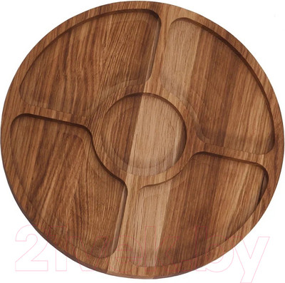 Менажница SemWood Круглая 5 делений (27x27, дуб)