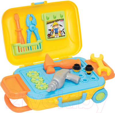 Набор инструментов игрушечный Dede Мини-мастерская Technic на колесах / 03483