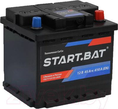 Автомобильный аккумулятор СтартБат 6СТ-45 VLR Euro 410А R+ / 545104024 (45 А/ч)