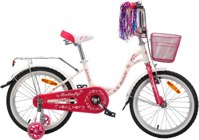 Детский велосипед DeltA Butterfly 1807 (18, белый)