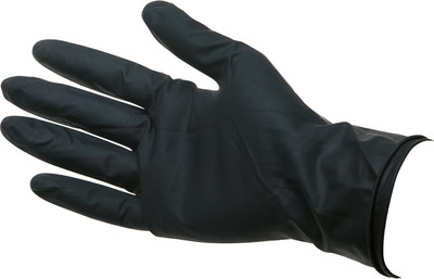 Перчатки парикмахерские Dewal Латекс CA-9515-L (2шт, черный)