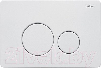 Кнопка для инсталляции Abber AC0121MW (белый матовый)