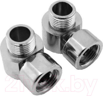 Комплект фитингов для полотенцесушителя Luxon 3/4"x1/2" / 751SCH0504 (хром)