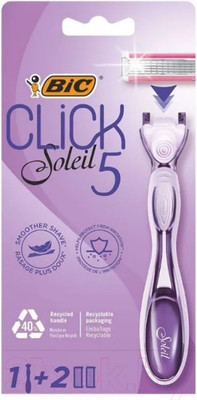 Бритвенный станок Bic Soleil Click 5 (+ 2 кассеты)