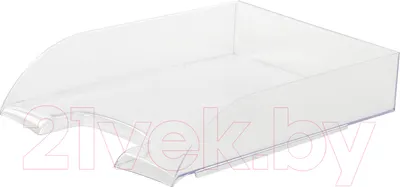 Лоток для бумаг Brauberg Office Style / 237288 (прозрачный)