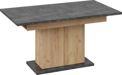 Обеденный стол ТриЯ Детройт тип 1 (дуб крафт золотой/ателье темное)