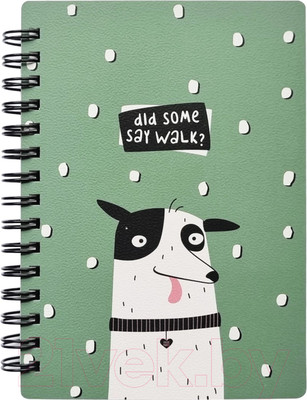 Блокнот Be Smart Pets Фокстерьер / N3729 (зеленый)