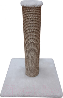 Когтеточка Bast Столбик 40 (джут, бежевый)