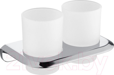 Набор стаканов для зубной щетки и пасты Abber Nord AA1557 (хром)