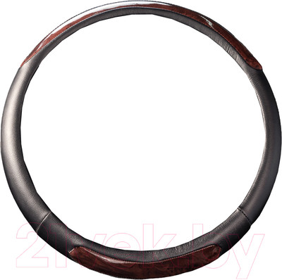 Оплетка на руль Skyway Eco Wood 6 M / S01102170 (черный)