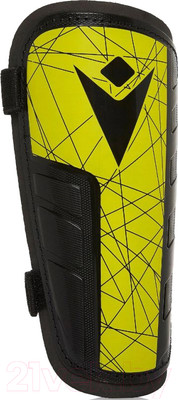 Щитки футбольные Macron Lister JR 5023073-NGRN-JR (черный/желтый)