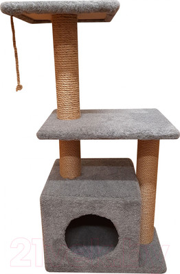 Комплекс для кошек Bast Ветерок 83 (джут, серый)