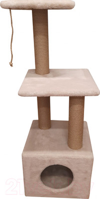 Комплекс для кошек Bast КОТтедж (джут, бежевый)
