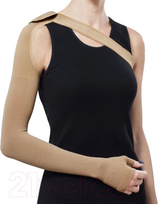 Рукав компрессионный Tonus Elast 0403-02 Lux 2 К.К (L, карамельный)