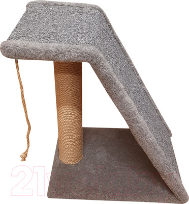 Когтеточка Bast Трап 50 (ковролин/джут, серый)