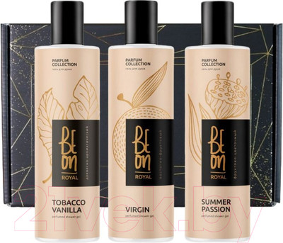 Набор гелей для душа BeOn Royal Гель для душа Tobacco Vanilla+Summer Passion+Virgin (3x260мл)