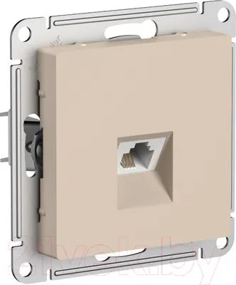Розетка Systeme (Schneider) Electric AtlasDesign ATN001281 (песочный)