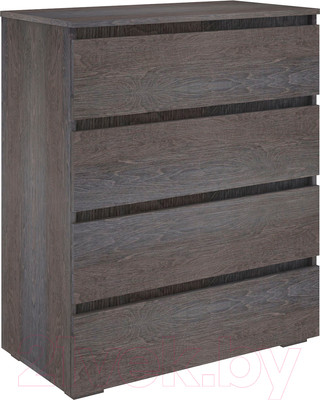 Комод Кортекс-мебель Бари 80 4ш (береза/береза/береза)