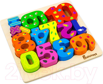 Развивающий игровой набор Alatoys Балансир-башня. Цифры / БШ04