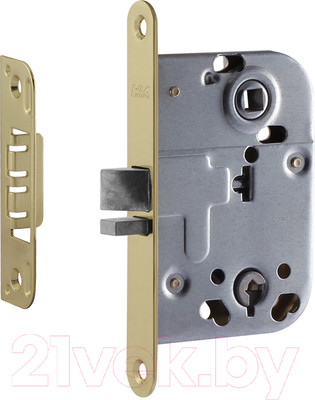 Корпус врезного замка Нора-М КЗВ-114 (латунь полированная)