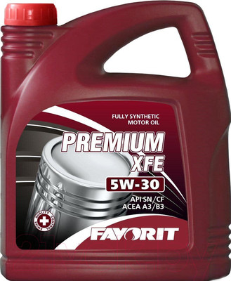 Моторное масло Favorit Premium XFE 5W30 API SN/CF / 52214 (5л)
