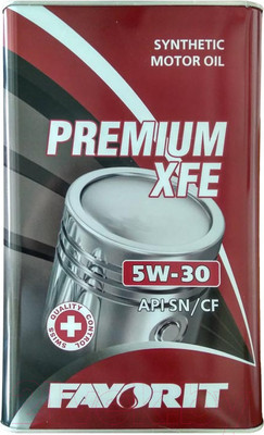 Моторное масло Favorit Premium XFE 5W30 API SN/CF Metal / 53273 (4л)