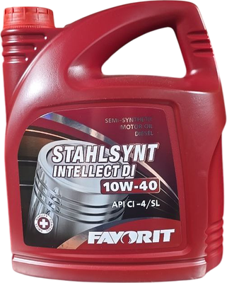 Моторное масло Favorit Stahlsynt Intellect DI 10W40 Cl-4/SL / 54307 (5л)