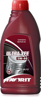 Моторное масло Favorit Ultra XFE 5W40 API SN/CF / 55227 (1л)