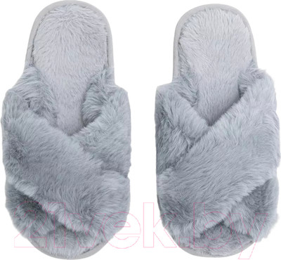 Тапочки домашние Amaro Home Bunny Открытый нос / HOME-4025Bu-Gr-38 (р.38-39, серый)