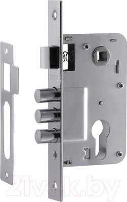 Корпус врезного замка Нора-М КЗВР-120 (хром)