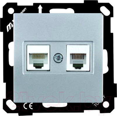 Розетка Mutlusan Elitra 2270 139 0192 (серебристый)