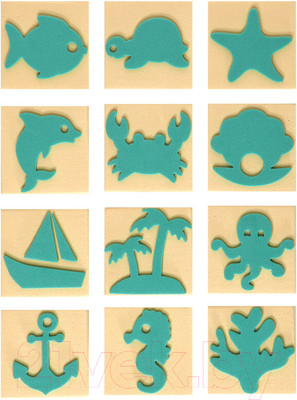 Набор штампов для творчества Каляка-Маляка Из эва Морская история / ШСКМ-М