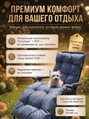 Матрас для садовой мебели Angellini 3смд006 (серый)