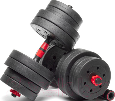 Набор гантелей разборных AMETIST С соединительным грифом (30кг)