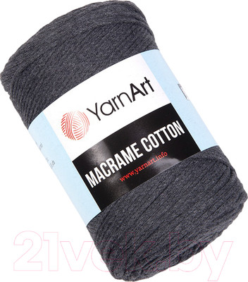 Пряжа для вязания Yarnart Macrame Cotton 20% полиэстер, 80% хлопок 225м / 9464987 (758 маренго)