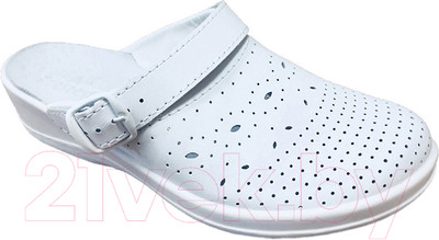 Сабо рабочие Floare Женские с перфорацией 69560108 (р.37, белый)