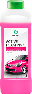 Автошампунь Grass Active Foam Pink / 113120 (1л)