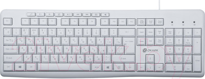 Клавиатура Оклик 305M (белый)
