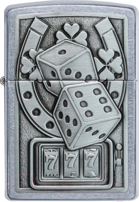 Зажигалка Zippo Lucky 7 / 49294 (серебристый)