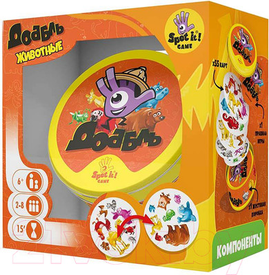 Настольная игра Asmodee Доббль Животные / УТ100029966