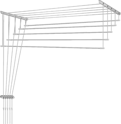 Сушилка для белья ПТФ Лиана Потолочная (2.1м, белый)