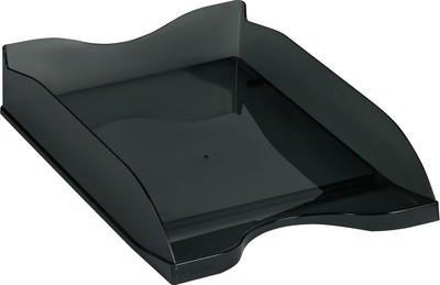 Лоток для бумаг Стамм Тропик / ЛТГ-30869 (черный)