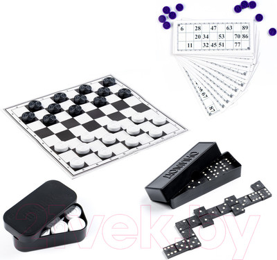 Набор настольных игр Sima-Land 3 в 1 / 5493894