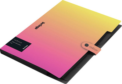 Папка для бумаг Berlingo Radiance / XF4_05001 (желтый/розовый)