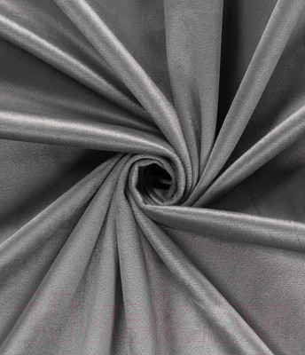 Штора LEGRAND Велюр 150x260 / 58118334 (стальной)