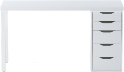 Письменный стол Mio Tesoro Ингар 2/5T (белый)