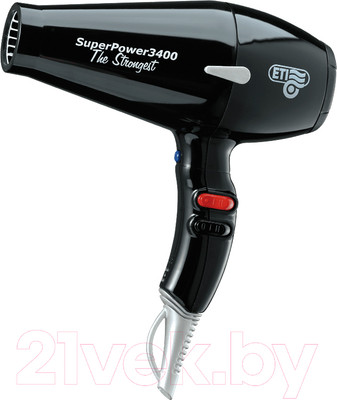 Фен ETI Super Power 3400 / 1805200C0 (черный)