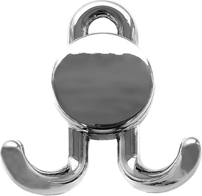 Крючок для одежды Trodos DMZ-30020 2-рожковый сплав ЦАМ (хром)