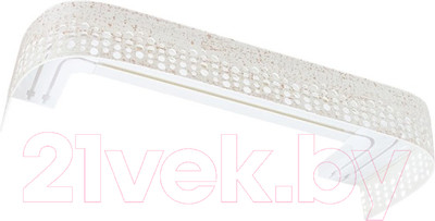 Карниз для штор LEGRAND Паон 3.0 с фигурным багетом 2р / 58077209 (крап)